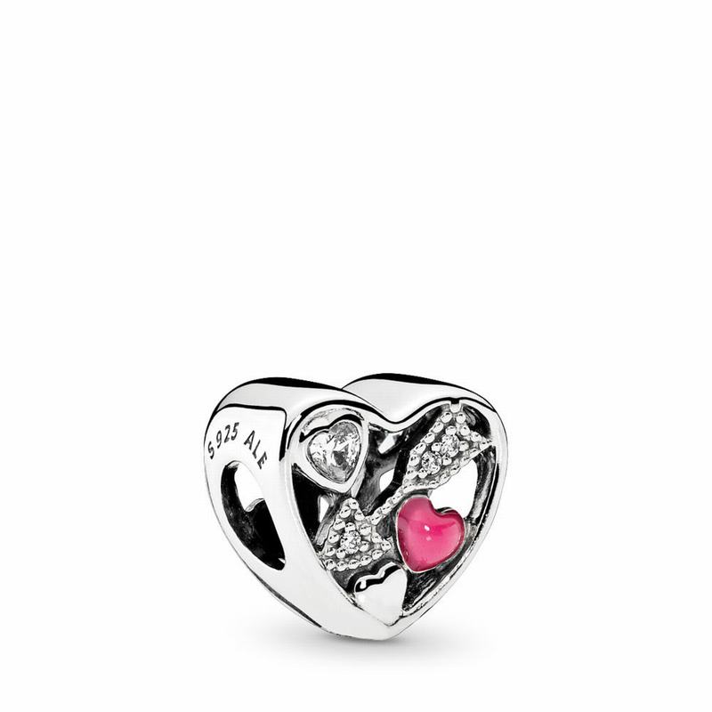 Pandora Struck By Love Charm NZ, Sterling Silver (912374-HUM)